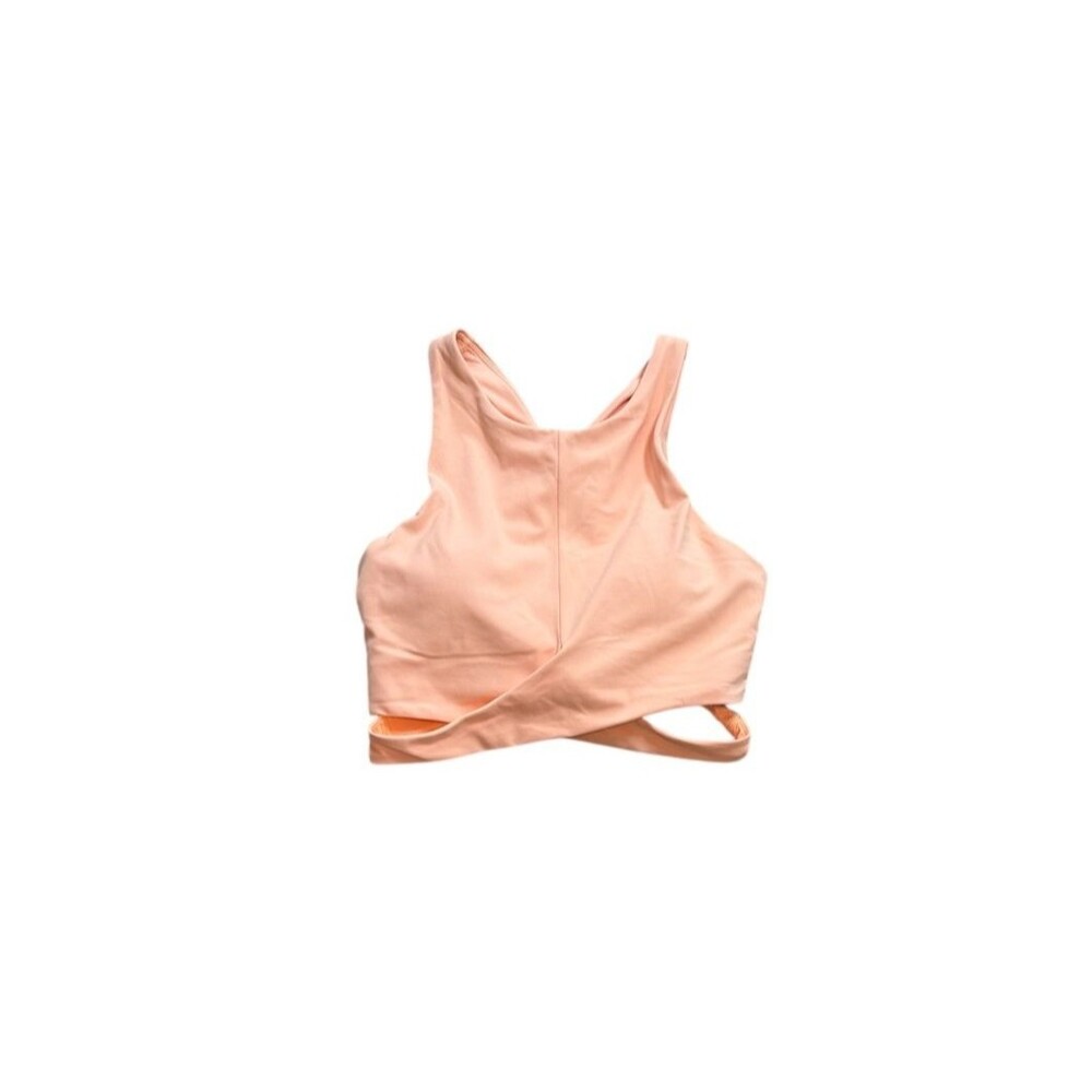 Athleta Peach Cross-Back Crop Top